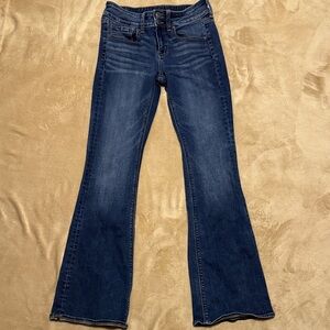 American Eagle Outfitters Dark Blue Flare Jeans